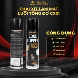 Thumbnail Chai Xịt Làm Mát Lưỡi Tông Đơ Akuma CX01 Blade Care - Dung Tích 300ml 1