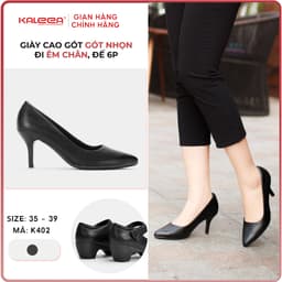 Thumbnail Kaleea - Giày Cao Gót Nữ Cao Gót Mũi Nhọn Đế Cao 6p Đi Êm Chân - K402 1