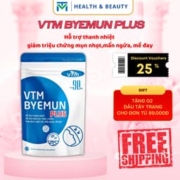 Thumbnail Viên uống VTM Byemun Plus hỗ trợ giảm mụn, thanh nhiệt cơ thể - Túi 90 viên 1