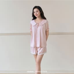 Thumbnail Đồ mặc nhà Mialala chất liệu lụa với cổ bèo tinh tế và tay nhún bèo điệu đà DMN02015436 1