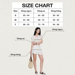 Thumbnail DOTTIE - Chân váy xòe rút bèo - Trắng - S0268 2