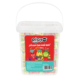 Thumbnail Kẹo the kẹo ngậm trái cây Playmore không đường hương vị dưa hấu, 1 xô 80g (100 viên kẹo) 1