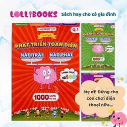 Thumbnail Sách Phát Triển Toàn Diện Não Trái Não Phải cho bé qua tranh ảnh rèn luyện tư duy trí tuệ IQ thông minh - LOLLIBOOKS 1