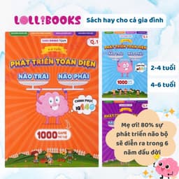 Thumbnail Sách Rèn Luyện Não Trái Não Phải cho bé 2 3 4 5 6 tuổi phát triển toàn diện trí tuệ vừa học vừa chơi - LOLLIBOOKS 1