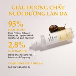 Thumbnail Tinh Chất Phục Hồi Và Làm Dịu Da Chiết Xuất 95% Dịch Tiết Ốc Sên + 2,8% Niacinamide 4PM Snail Niacinamide Essence 100ml 3