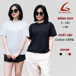 Thumbnail Áo Thun Trơn GLADIMAX Form Boxy Cotton 230 GSM Cao Cấp Cổ Tròn T157 1