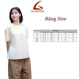 Thumbnail Áo Thun Trơn GLADIMAX Form Boxy Cotton 230 GSM Cao Cấp Cổ Tròn T157 3