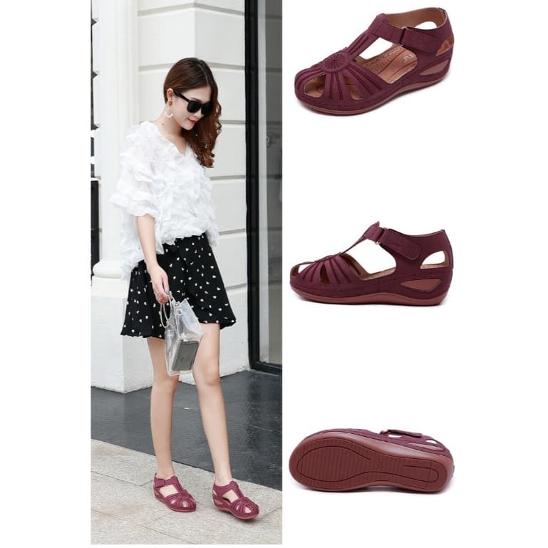 Ảnh Giày Sandal Nữ Hãng Siketu, Giày Rọ Đế Xuồng Thời Trang 2024 Trẻ Trung Năng Động Phù Hợp Đi Làm Đi Học Đi Chơi 2