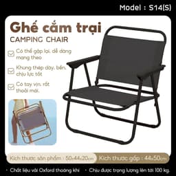 Thumbnail -BG- S14 Ghế gấp trời Vải Oxford  dày dặn, GẤP GỌN dễ dàng mang đi du lịch 2