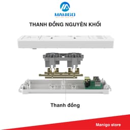 Thumbnail Ổ cắm điện ĐA NĂNG MANIGO UNS 1K4 nhiều lỗ cắm công suất 2500W có cầu chì an toàn bảo hành 18 tháng 1