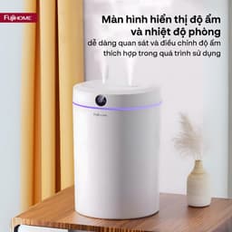 Thumbnail Máy phun sương tạo ẩm FUJIHOME HM05B xông tinh dầu, 3 tốc độ phun, màn led và đèn led hiển thị 3