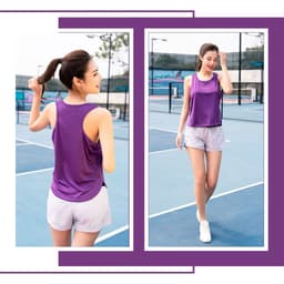 Thumbnail Áo Tank Top LV25N03F205 Lỗ Kim, Áo Ba Lỗ Nữ Tập Gym Dáng Rộng Mặc Thoải Mái; Áo Tank Top Nhiều Màu Sắc Lựa Chọn 3