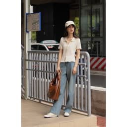 Thumbnail OLV - Áo kiểu len cột nơ đi chơi Bexley Top nhiều màu 2