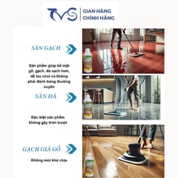 Thumbnail Sáp phủ bóng sàn TVS -500ML, phủ bóng mọi chất liệu sàn gỗ, gạch, đá bảo vệ sàn chống trơn trượt 2