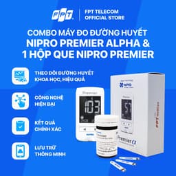 Thumbnail Combo Máy đo đường huyết liên tục 3P + Combo Máy đo đường huyết Nipro Premier Alpha + 01 hộp que NIPRO Premier 1