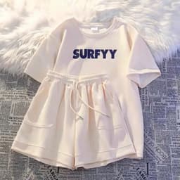 Thumbnail Set Đồ Nữ Cotton SUREYY NAD, Bộ Quần Áo Nữ Mặc Nhà Form Rộng Thoáng Mát Bộ Thể Thao Nữ Mùa Hè Tay Lỡ 4