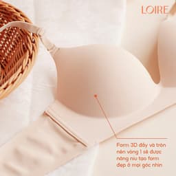 Thumbnail Áo Lót Không Gọng Đệm Mỏng Thoải Mái Cúp Chữ V Sâu Định Hình Ngực Loire AL250304 2