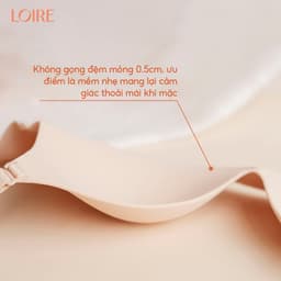 Thumbnail Áo Lót Không Gọng Đệm Mỏng Thoải Mái Cúp Chữ V Sâu Định Hình Ngực Loire AL250304 3