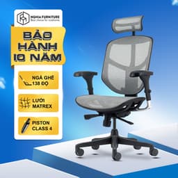 Thumbnail Ghế công thái học Nghia Furniture Ergohuman Enjoy 02, Lưới Matrex Mỹ, piston class 4, ngả ghế 138 độ 2
