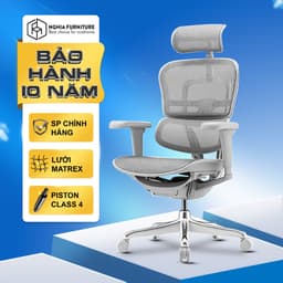 Thumbnail Ghế công thái học Nghia furniture Ergohuman Elite 02 , Lưới Matrex Mỹ, piston class 4 samhongsa 3