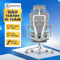 Thumbnail Ghế công thái học Nghia furniture Ergohuman Elite 02 , Lưới Matrex Mỹ, piston class 4 samhongsa 4