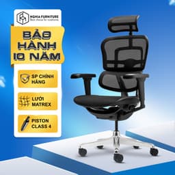 Thumbnail Ghế công thái học Nghia furniture Ergohuman Elite 02 , Lưới Matrex Mỹ, piston class 4 samhongsa 2