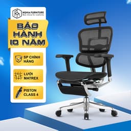 Thumbnail Ghế công thái học Nghia furniture Ergohuman Elite 02 , Lưới Matrex Mỹ, piston class 4 samhongsa 1