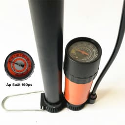 Thumbnail Bơm Xe Đạp Bơm Xe Máy Có Áp Kế Dùng Tay Nhỏ Gọn Hàng To Bơm Khí Nhanh Hơn Hỗ Trợ Van Pháp Van Mỹ Chính Hãng Amalife 3