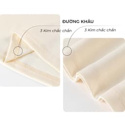 Thumbnail Áo thun nữ form vừa Gạo House Oversize MAT35, Áo phông nữ cute local brand cotton 4 chiều mát mịn. 3