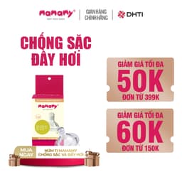 Thumbnail Núm ti cao cấp Mamamy chống sặc và đầy hơi silicon bảo vệ hệ tiêu hóa cho bé 3 size cho trẻ sơ sinh tới 6 tháng 1