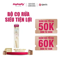 Thumbnail Bộ cọ rửa bình sữa 2 chi tiết quay 360 độ Mamamy, siêu mềm, an toàn cho bé từ sơ sinh 1