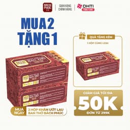 Thumbnail Khăn lau ban thờ Bách Phúc, khăn ướt bao sái lau ban thờ mùi hương trầm và hương quế 1