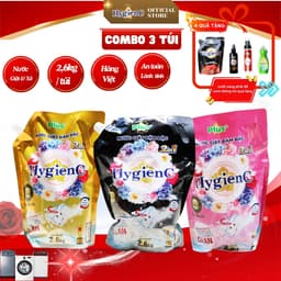 Thumbnail Combo 3 Túi nước giặt đậm đặc HygienC Plus+ Khối lượng 2.6Kg - CB3T1 1
