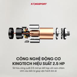 Thumbnail CHỈ GIAO MIỀN BẮC I Máy chạy bộ KINGSPORT BK-8000 đa năng, thảm chạy rộng chống trơn, kèm đai massage và thanh gập bụng 3