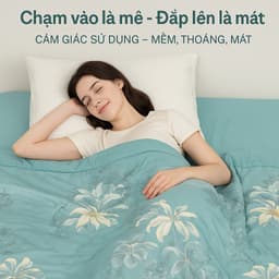 Thumbnail Chăn hè thu lạnh Tencel Dream Lasante 2mx2m3 trần bông thoáng mát dùng 4 mùa 4