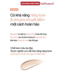 Thumbnail [COMBO 35ML + 35ML] Kem Chống Nắng Dưỡng Trắng Nâng Tone Kiềm Dầu Cell Fusion C Toning Sunscreen 100 SPF50+/ PA++++ 3