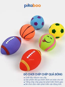 Thumbnail Đồ chơi chíp chíp Pikaboo đủ kiểu dáng và màu sắc ngộ nghĩnh giúp bé sớm tăng cường vận động tinh 4