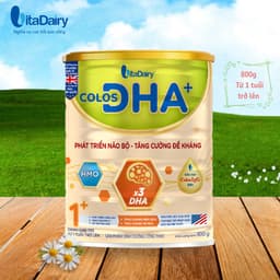 Thumbnail Sữa bột Colos DHA 1+ 800g giúp bé phát triển não bộ, tăng cường đề kháng - VitaDairy 1