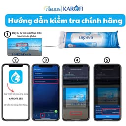 Thumbnail Bộ 3 Lõi lọc nước Karofi 1,2,3 dùng cho máy lọc nước RO có 3 cốc lọc 10inch - Hàng chính hãng 4