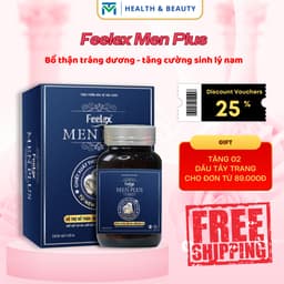 Thumbnail Viên uống tăng cường sinh lí nam giới Feelex Men Plus, tác dụng nhanh chóng - hộp 60 viên 1