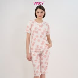 Thumbnail Bộ Đồ Thun Lửng Nữ Vincy BTL026S11 1
