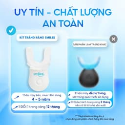 Thumbnail - Bộ Kit trắng răng tại nhà Smilee Max - Trắng răng từ 2 đến 6 tông sau 7 ngày, tùy thuộc vào cơ địa 4