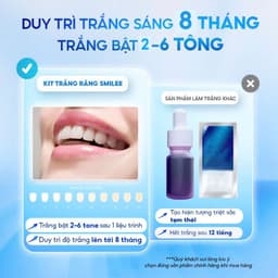 Thumbnail - Bộ Kit trắng răng tại nhà Smilee Max - Trắng răng từ 2 đến 6 tông sau 7 ngày, tùy thuộc vào cơ địa 3