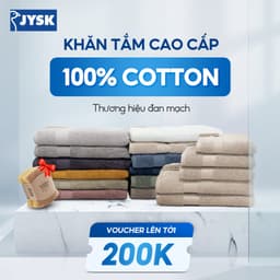 Thumbnail Khăn tắm cotton | JYSK Karlstad | 50x100cm | Nhiều màu 1