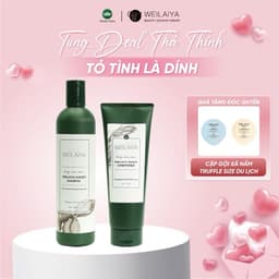 Thumbnail Cặp dầu gội đầu và dầu xả tóc thảo dược Weilaiya gừng trắng giúp ngăn rụng và kích thích mọc tóc 1