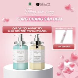 Thumbnail Cặp dầu gội xả phục hồi Weilaiya chiết xuất nấm Truffle giúp chống lão hóa da đầu và mượt tóc cho tóc hư tổn 450ml 1