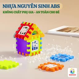 Thumbnail Đồ Chơi Lắp Ghép Xếp Hình Khối Xây Dựng Benrikids Cho Bé Có Miếng Ghép Vuông To Nhiều Màu Sắc Cho Bé Sáng Tạo 2