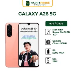 Thumbnail Điện thoại Samsung Galaxy A26 5G - Hàng Chính Hãng 1