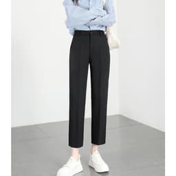 Thumbnail Quần tây baggy nữ đen form dài đi làm, đi học THOCA HOUSE quần tây cho nữ trên 170cm dài 100cm 3