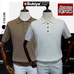 Thumbnail Áo POLO Len Dệt Kim SUKIYA Cao Câp Chất Cotton Thấm Hút mồ hôi  AL79 3